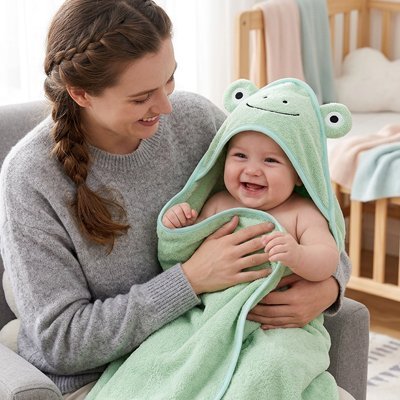 Cape de bain bébé | Douce et Absorbante - Bébé Bambin