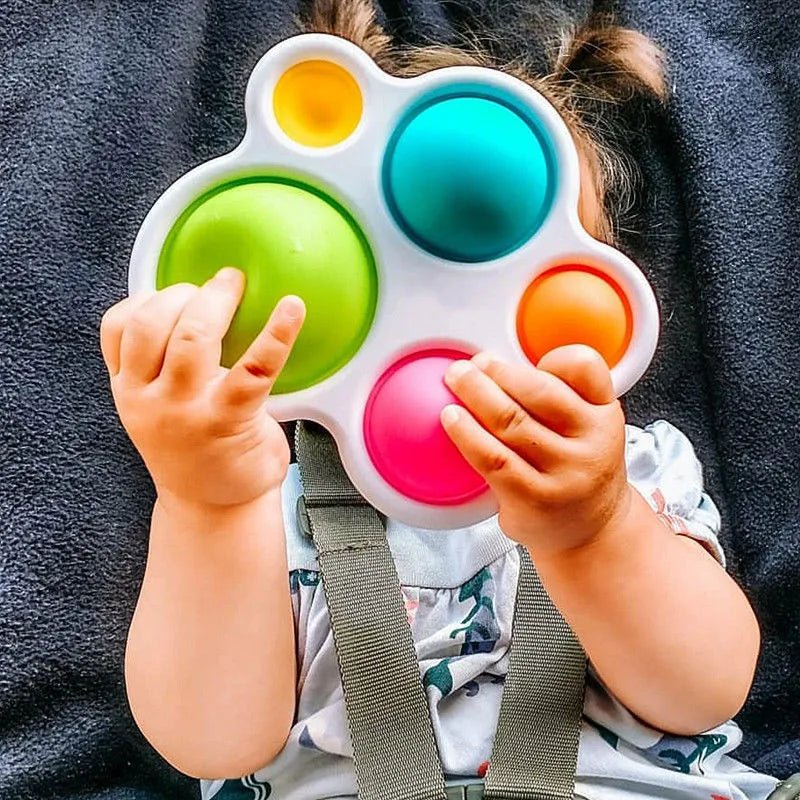 Jouet d'Éveil - PuzzleBoard™ - Blanc - Bébé Bambin