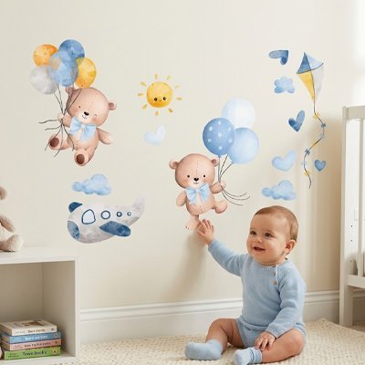 Stickers autocollants muraux enfant | Pose facile - Bébé Bambin