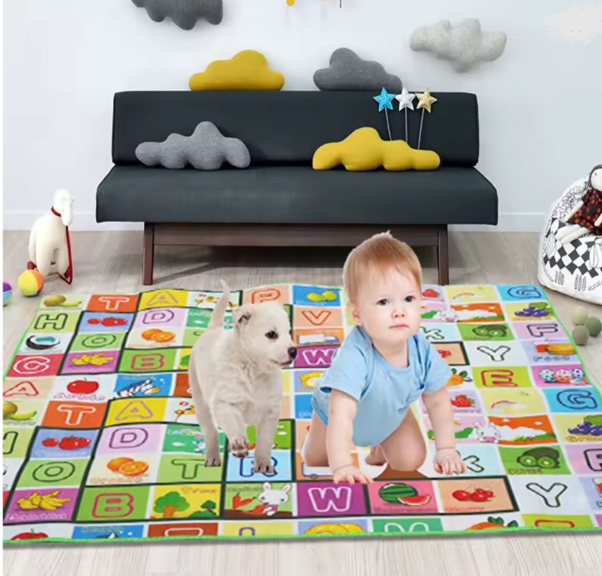 Tapis de Sol Bébé Double Face Impérméable et Pliable | Bébé Bambin - Bébé Bambin