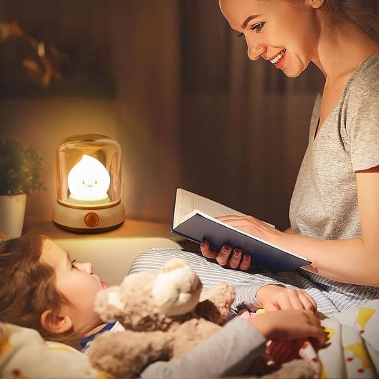 Veilleuse Bébé Sans Fil Rechargeable | Lumière Douce Nuit - Le Monde de Charlo & Clara