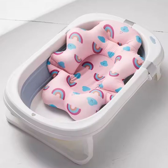 Baignoire Bébé Pliable avec Coussin Ergonomique | Bébé Bambin - Bébé Bambin