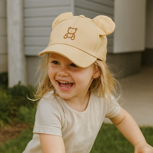 Casquette bebe ultra-douce avec broderie d'ourson - Bébé Bambin