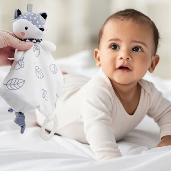 Doudou Bébé Anneau Dentition | Renard Ours Lapin – Bébé Bambin - Bébé Bambin