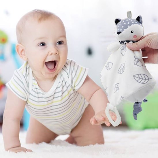 Doudou Bébé Anneau Dentition | Renard Ours Lapin – Bébé Bambin - Bébé Bambin