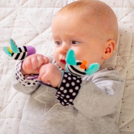 Hochet bébé | Les zébrés sensoriels - Bébé Bambin