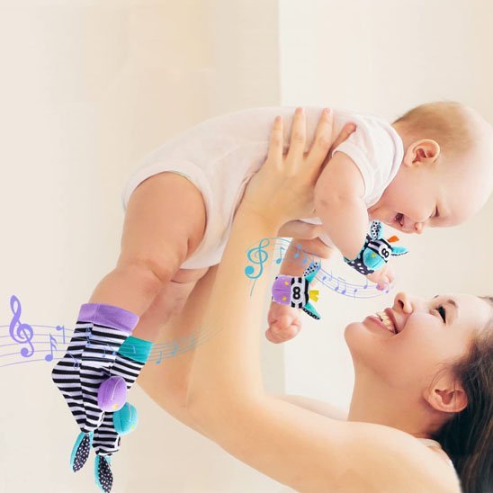 Hochet bébé | Les zébrés sensoriels - Bébé Bambin