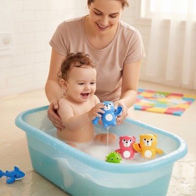Jouet de bain pour bebe | Eveil Aquatique - Bébé Bambin