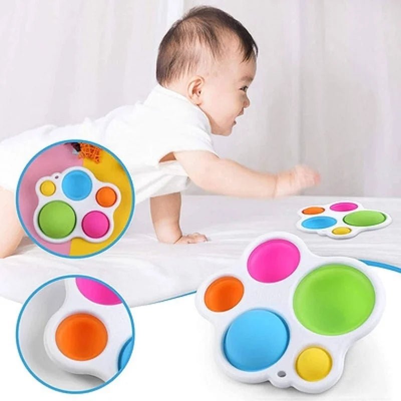 Jouet d'Éveil - PuzzleBoard™ - Blanc - Bébé Bambin
