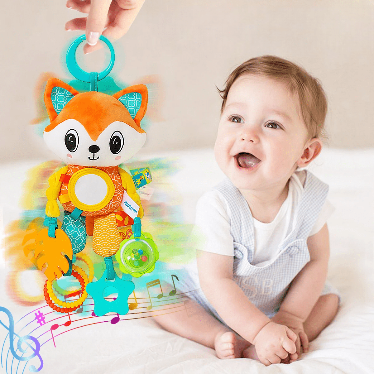 Jouet d'éveil - SoftHangingToy™ - Renard - Bébé Bambin