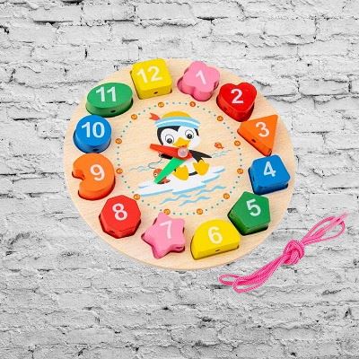 Jouet en Bois - WoodenToys™ - Horloge - Bébé Bambin