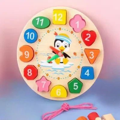 Jouet en Bois - WoodenToys™ - Horloge - Bébé Bambin