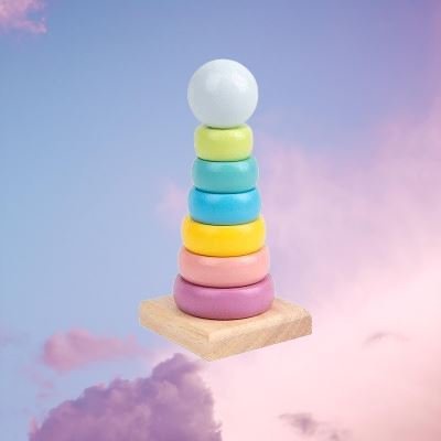 Jouet en Bois - WoodenToys™ - Tour Macaron - Bébé Bambin