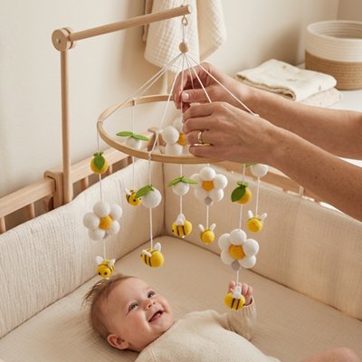Mobile bébé |Abeilles butinantent - Bébé Bambin