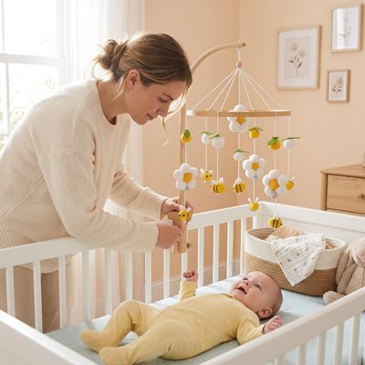 Mobile bébé |Abeilles butinantent - Bébé Bambin