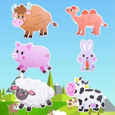 Puzzle Montessori - BabyPuzzle™ - Bétail - Bébé Bambin