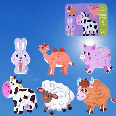 Puzzle Montessori - BabyPuzzle™ - Bétail - Bébé Bambin