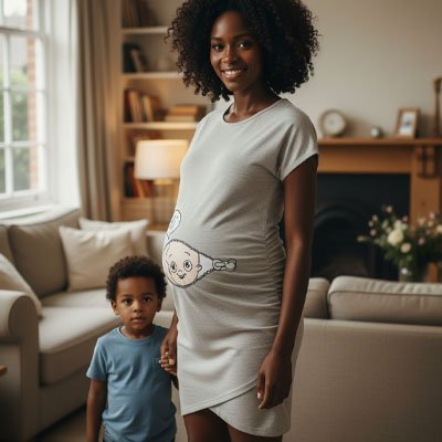 Robe grossesse | Élégante et Confortable - Bébé Bambin