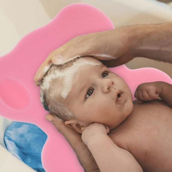 Siège de Bain Bébé Sécurisé | Mousse Antidérapante - Le Monde de Charlo & Clara