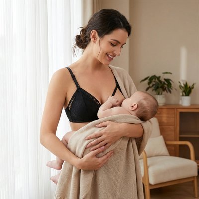 Soutien-Gorge Allaitement Clip Boucle | Dentelle | Sans Armature | M-XL - Bébé Bambin