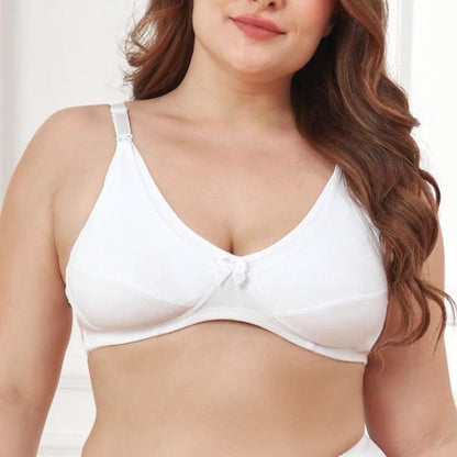 Soutien gorge blanc d'allaitement confort optimal pour femme - Bébé Bambin