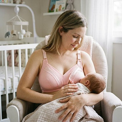 Soutien gorge rose d'allaitement pour femme un confort optimal - Bébé Bambin