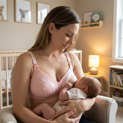 Soutien gorge rose d'allaitement pour femme un confort optimal - Bébé Bambin
