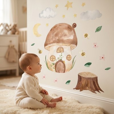 Stickers autocollant muraux enfant | Amies souris - Bébé Bambin