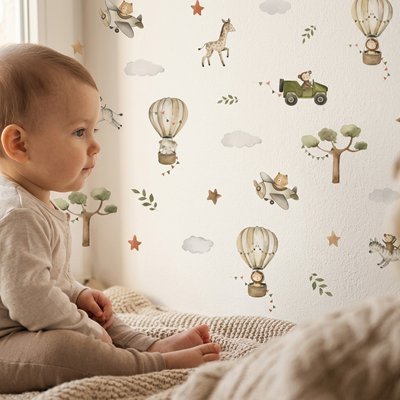 Stickers autocollants muraux | Design Tendance multi - Bébé Bambin