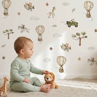 Stickers autocollants muraux | Design Tendance multi - Bébé Bambin