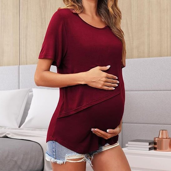 T-shirt pour allaiter | Confort Discret - Bébé Bambin
