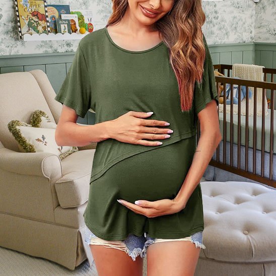 T-shirt pour allaiter | Confort Discret - Bébé Bambin