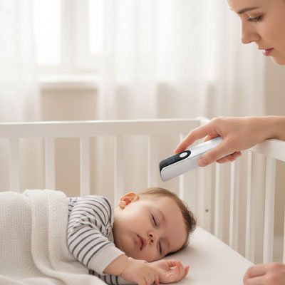 Thermomètre frontal | Infrarouge sans contact - Bébé Bambin