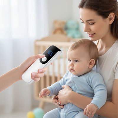 Thermomètre frontal | Infrarouge sans contact - Bébé Bambin