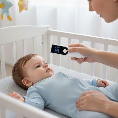 Thermomètre frontal | Infrarouge sans contact - Bébé Bambin