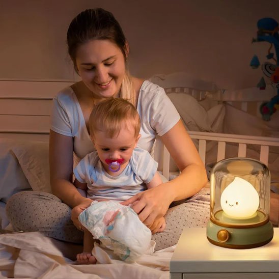 Veilleuse Bébé Sans Fil Rechargeable | Lumière Douce Nuit - Le Monde de Charlo & Clara