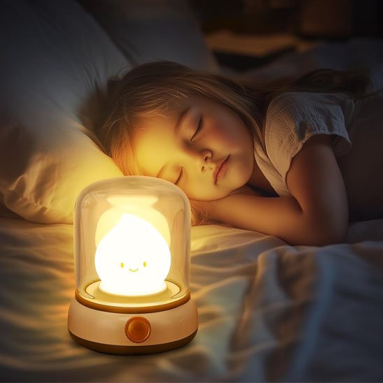 Veilleuse Bébé Sans Fil Rechargeable | Lumière Douce Nuit - Le Monde de Charlo & Clara