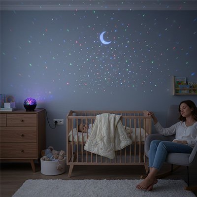 Veilleuse projection | Nuit Paisible - Bébé Bambin